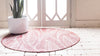 Garden Terrace Escape Collection Area Rug -  Evergreen (Rust Red) Round Rust Red  lifestyle 3
