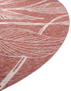 Garden Terrace Escape Collection Area Rug -  Evergreen (Rust Red) Round Rust Red  lifestyle 10