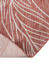 Garden Terrace Escape Collection Area Rug -  Evergreen (Rust Red) Round Rust Red  lifestyle 16
