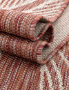 Garden Terrace Escape Collection Area Rug -  Evergreen (Rust Red) Round Rust Red  lifestyle 26