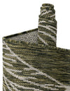 Seaside Blooms Collection Area Rug -  Evergreen (Green) Round Green  lifestyle 36
