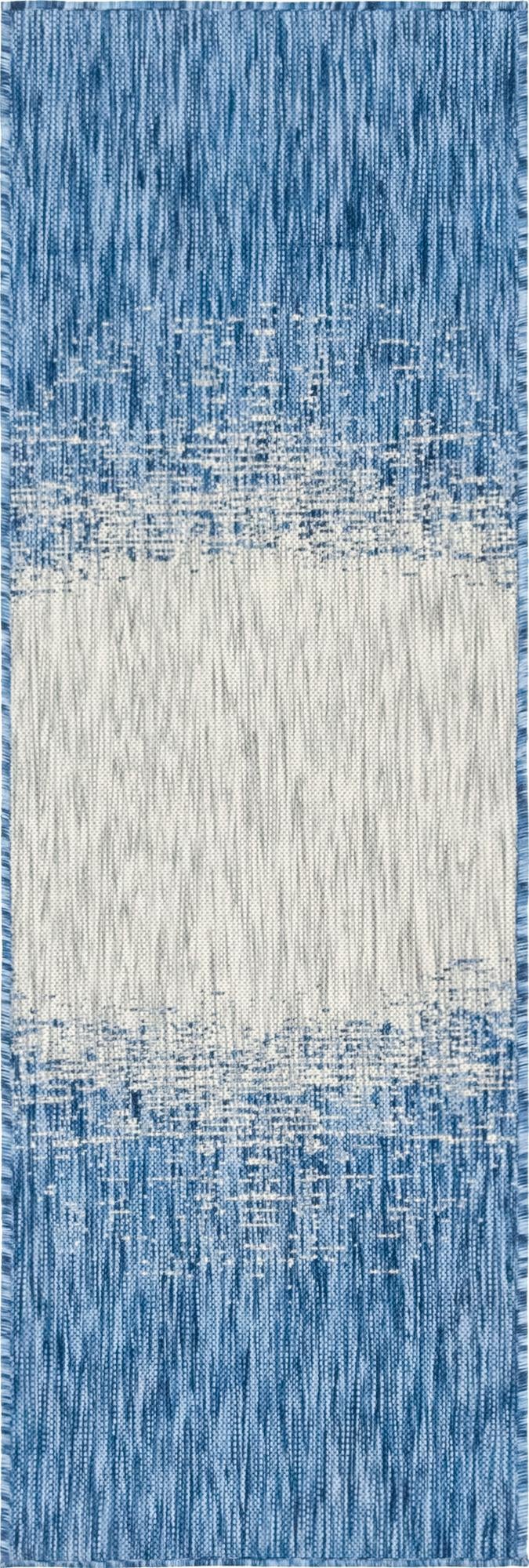 Urban Terrace Collection Area Rug -  Vanderbilt Runner Blue  lifestyle 111
