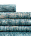 Urban Terrace Collection Area Rug -  Vanderbilt Rectangle Aqua  lifestyle 33