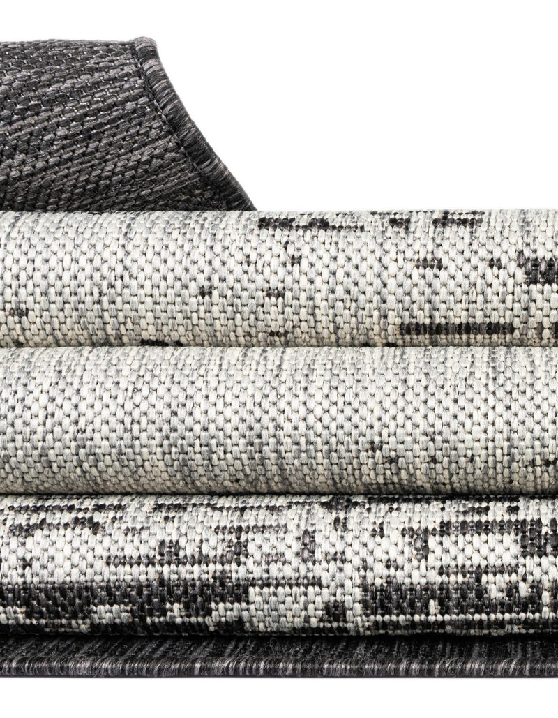 Urban Terrace Collection Area Rug -  Vanderbilt Octagon Charcoal Gray  lifestyle 147