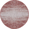 Urban Terrace Collection Area Rug -  Vanderbilt Round Rust Red  lifestyle 116