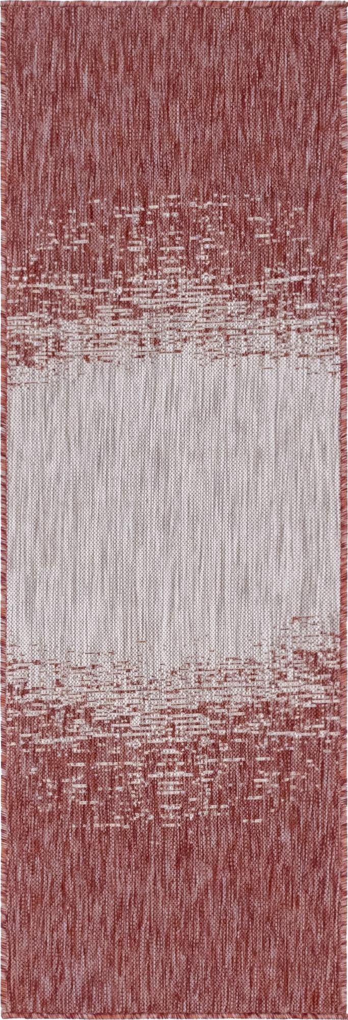Urban Terrace Collection Area Rug -  Vanderbilt Runner Rust Red  lifestyle 117