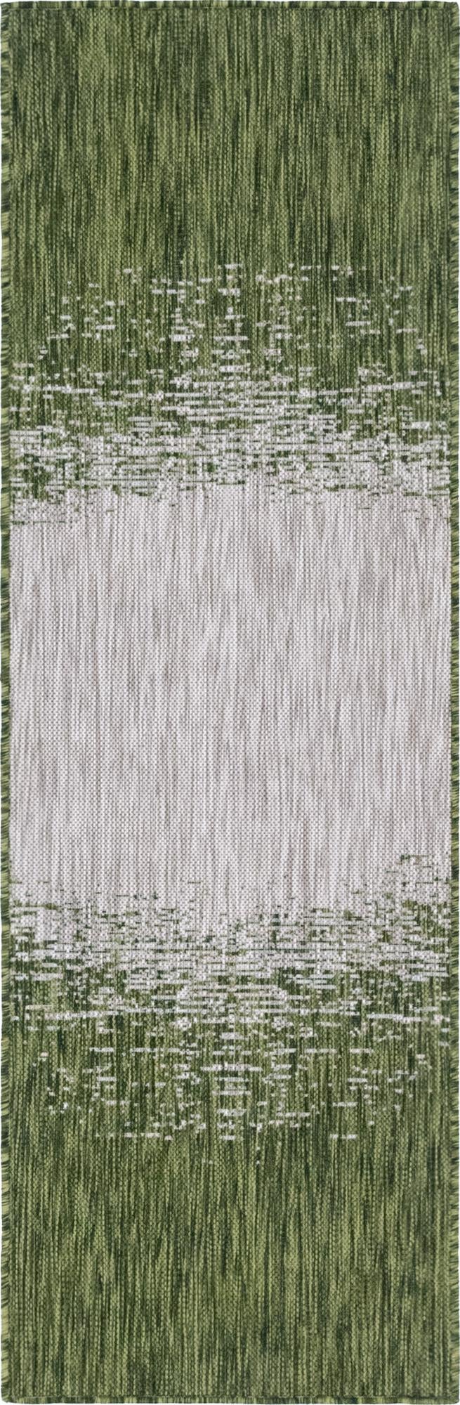 Urban Terrace Collection Area Rug -  Vanderbilt Runner Green  lifestyle 114