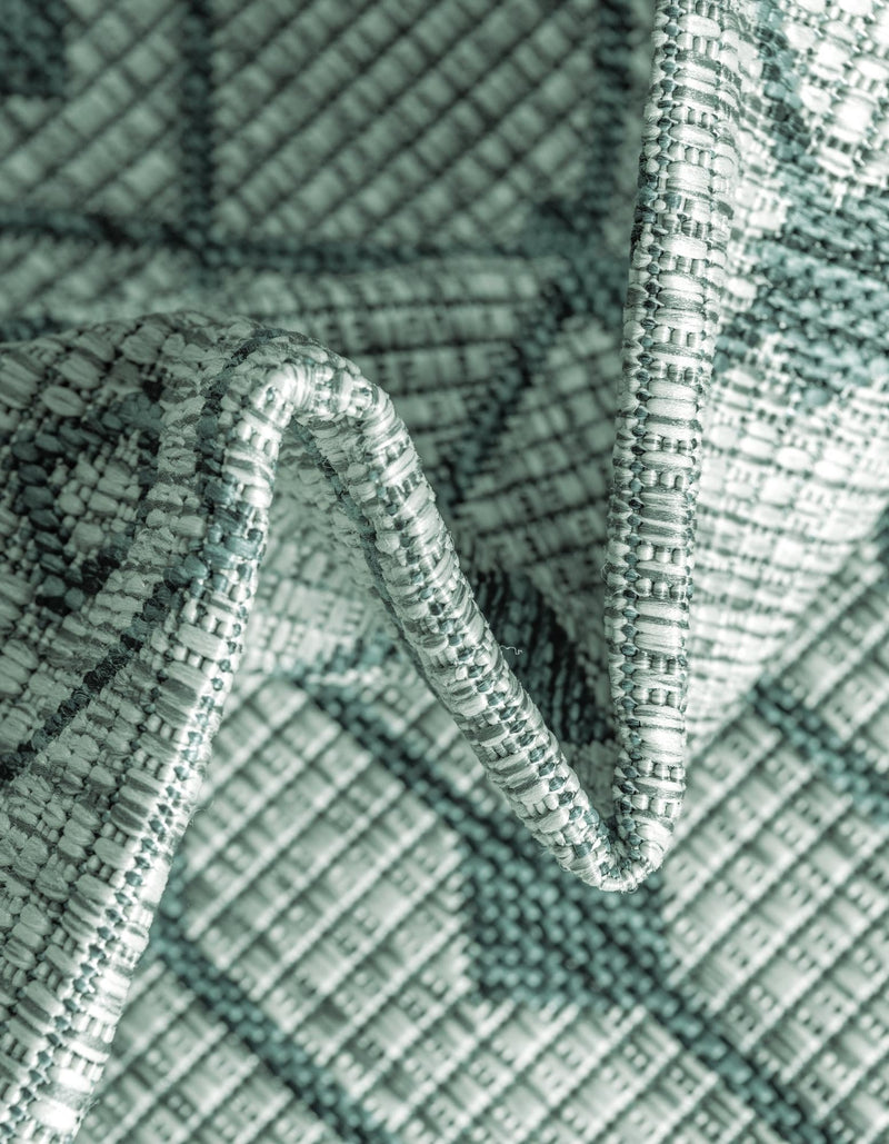 Garden Lattice Oasis Collection Area Rug -  Pergola (Light Blue) Runner Light Blue  lifestyle 23