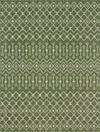 Garden Lattice Oasis Collection Area Rug -  Pergola (Green) Rectangle Green Main