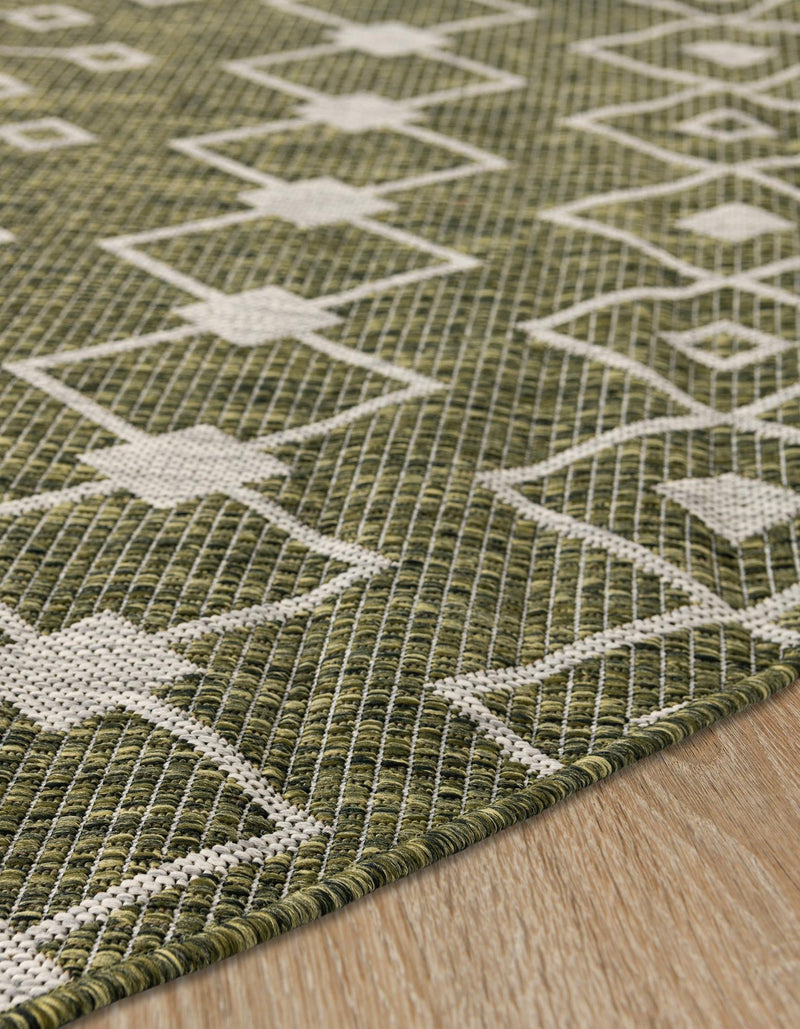 Savannah Pergola Collection Area Rug -  Pergola (Green) Round Green  lifestyle 28