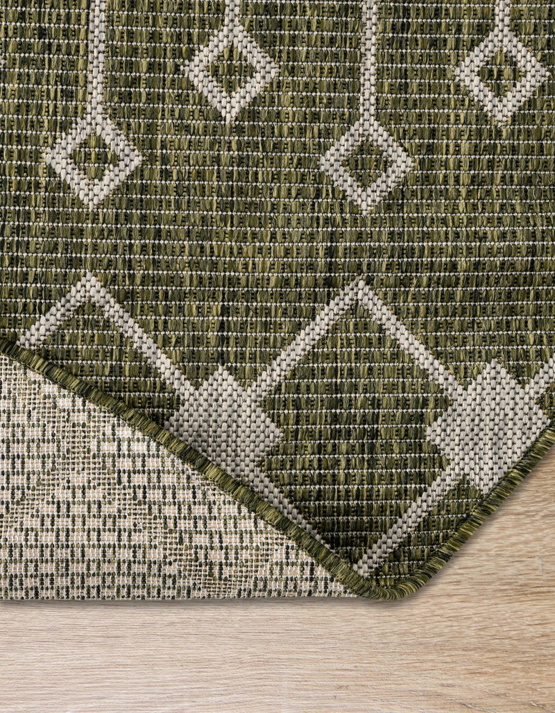 Savannah Pergola Collection Area Rug -  Pergola (Green) Round Green  lifestyle 29