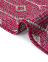 Garden Lattice Oasis Collection Area Rug -  Pergola (Fuschia) Round Fuschia  lifestyle 14