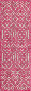 Garden Lattice Oasis Collection Area Rug -  Pergola (Fuschia) Runner Fuschia Main
