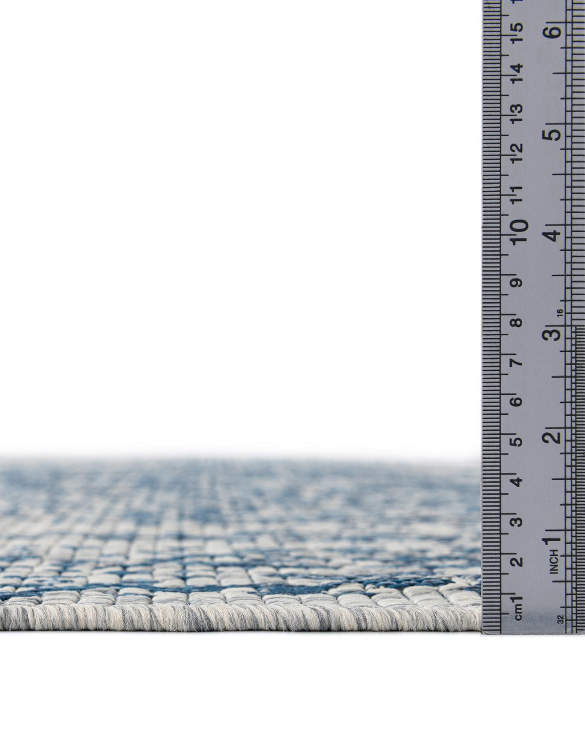 Patio Heritage Collection Area Rug - Savannah (Blue) Rectangle Blue  lifestyle 4