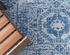 Patio Heritage Collection Area Rug - Savannah (Blue) Rectangle Blue  lifestyle 15