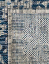 Patio Heritage Collection Area Rug - Savannah (Blue) Rectangle Blue  lifestyle 17