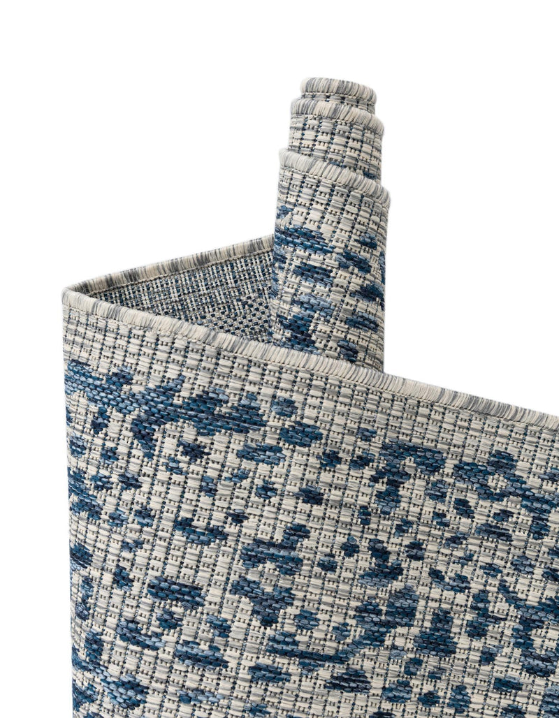 Patio Heritage Collection Area Rug - Savannah (Blue) Rectangle Blue  lifestyle 19