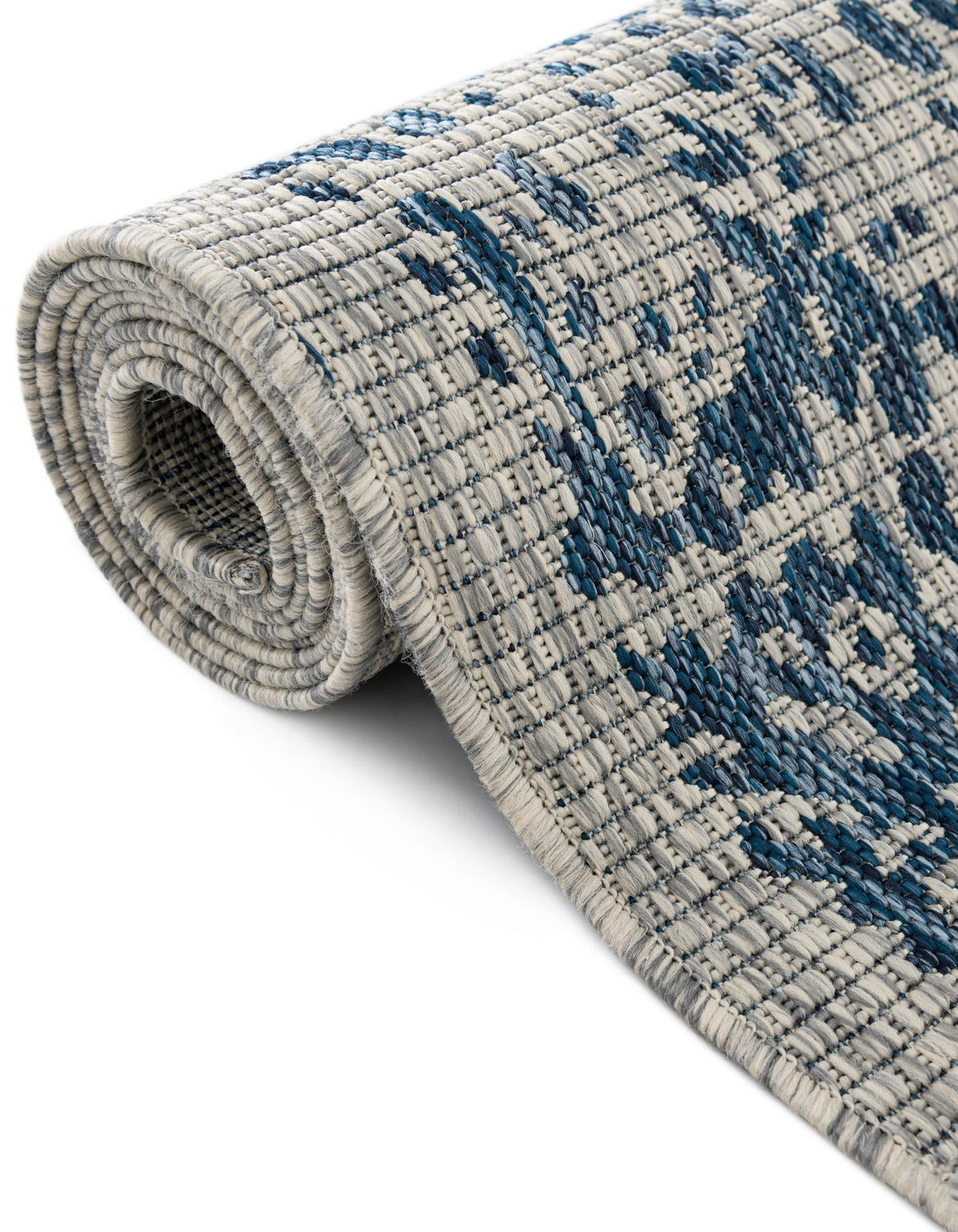 Patio Heritage Collection Area Rug - Savannah (Blue) Rectangle Blue  lifestyle 20