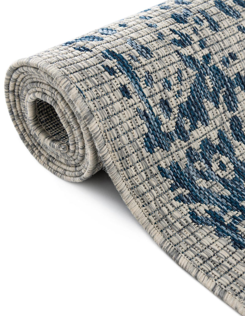 Patio Heritage Collection Area Rug - Savannah (Blue) Rectangle Blue  lifestyle 20