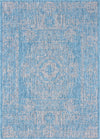 Patio Heritage Collection Area Rug - Savannah (Light Aqua) Rectangle Light Aqua Main