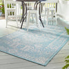 Patio Heritage Collection Area Rug - Savannah (Light Aqua) Rectangle Light Aqua  lifestyle 3