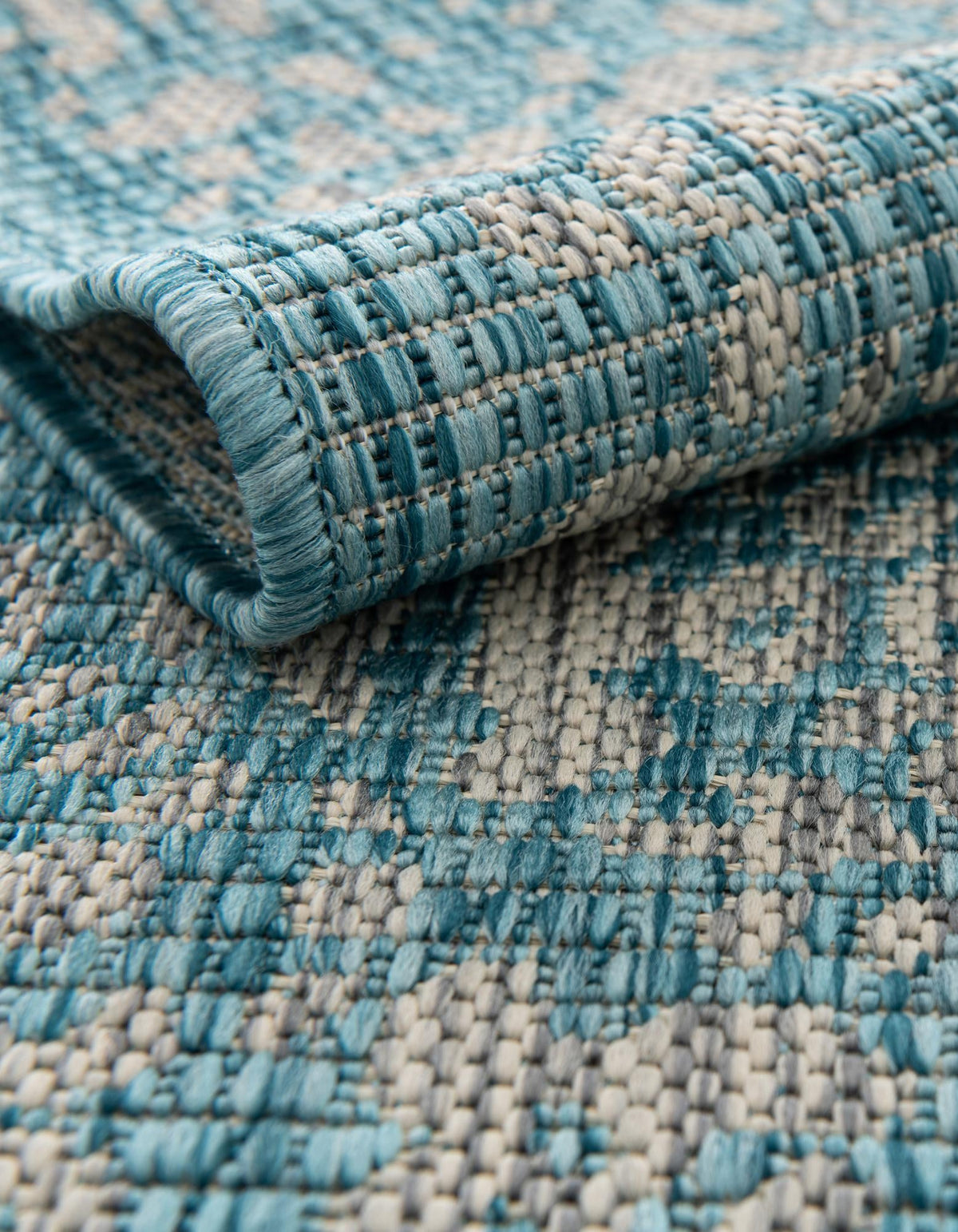 Patio Heritage Collection Area Rug - Savannah (Light Aqua) Rectangle Light Aqua  lifestyle 6