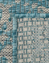 Patio Heritage Collection Area Rug - Savannah (Light Aqua) Rectangle Light Aqua  lifestyle 9