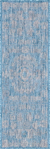 Patio Heritage Collection Area Rug - Savannah (Light Aqua) Runner Light Aqua  lifestyle 17