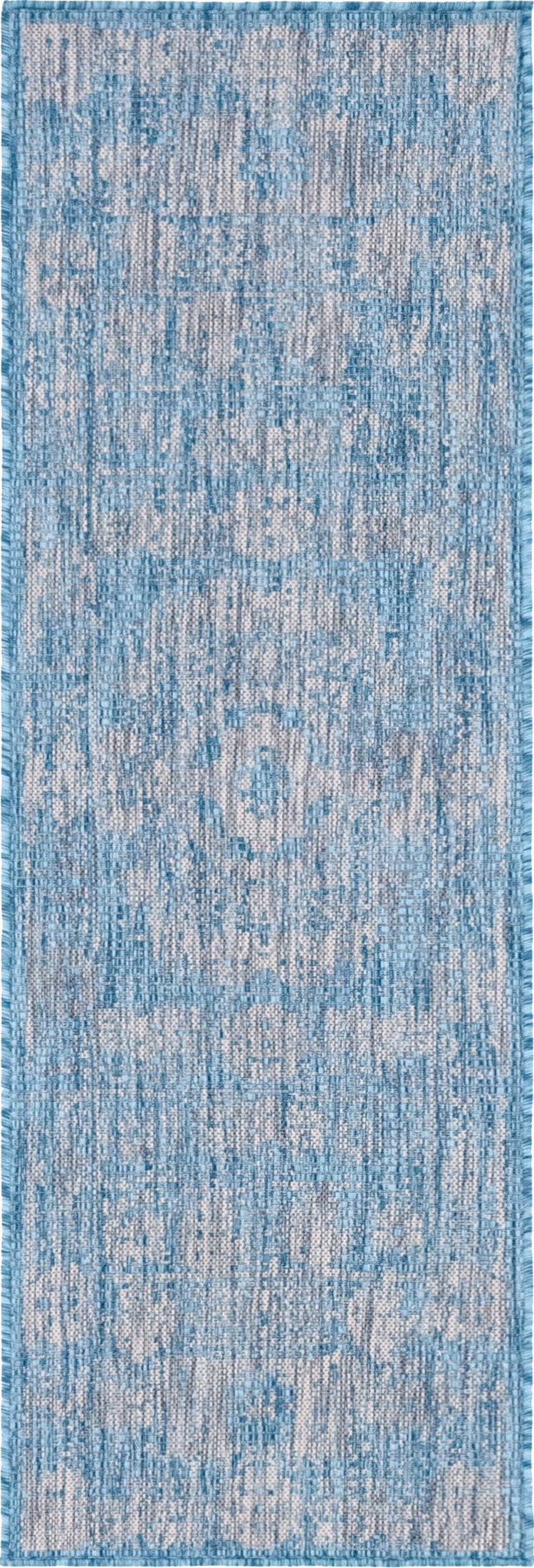 Patio Heritage Collection Area Rug - Savannah (Light Aqua) Runner Light Aqua  lifestyle 17