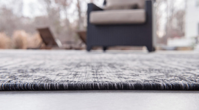 Patio Heritage Collection Area Rug - Savannah (Charcoal Gray) Rectangle Charcoal Gray  lifestyle 15