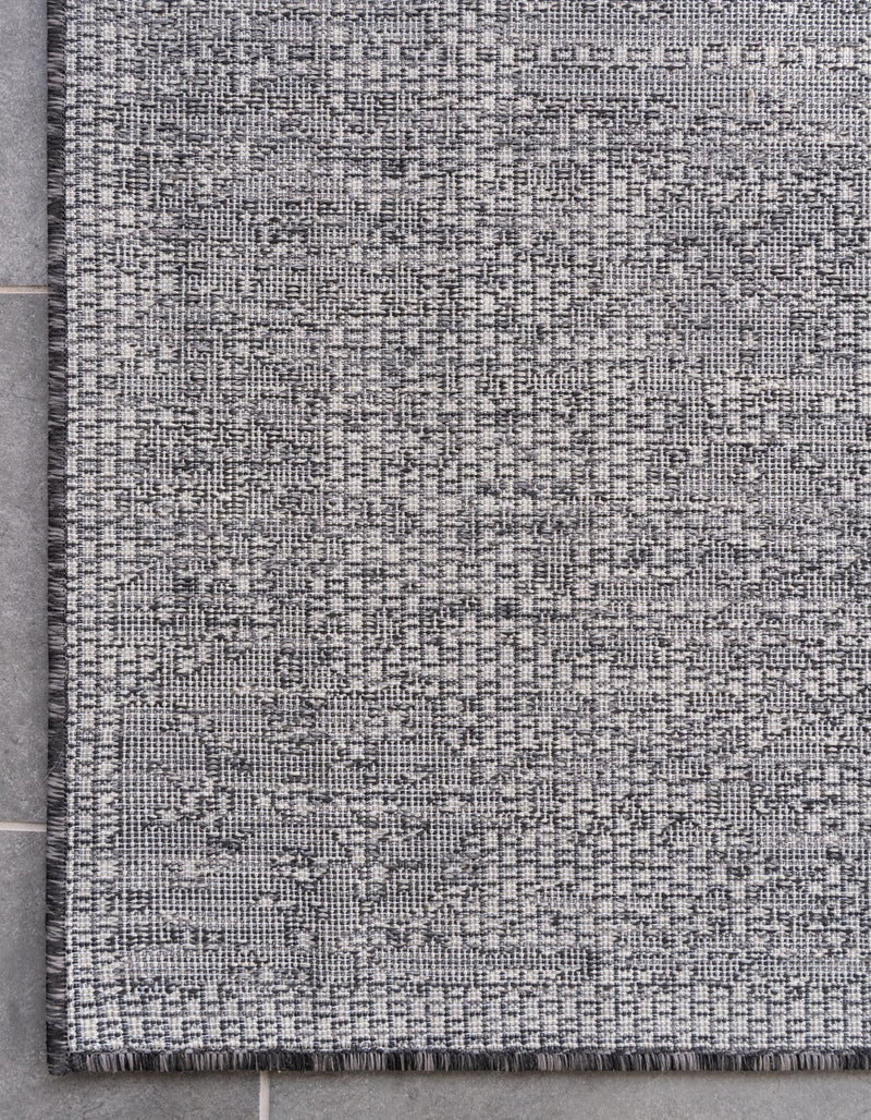 Patio Heritage Collection Area Rug - Savannah (Charcoal Gray) Rectangle Charcoal Gray  lifestyle 20