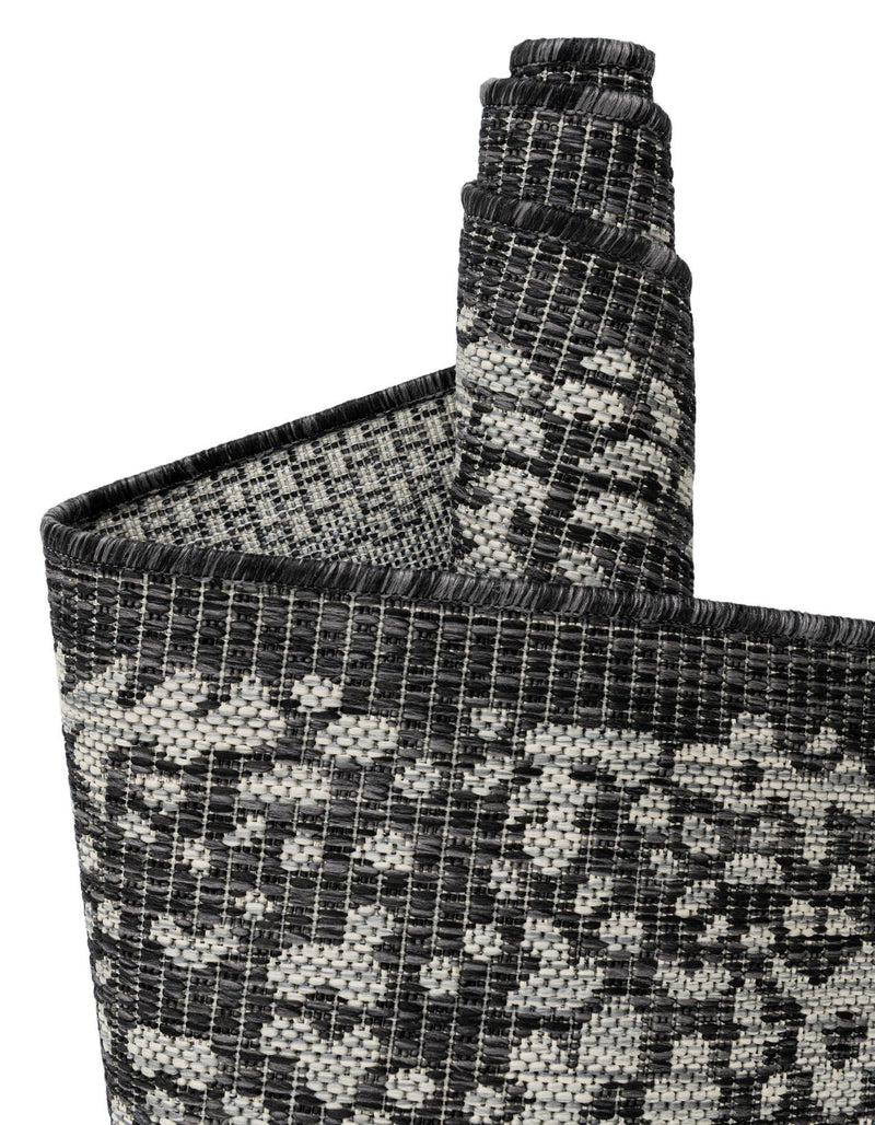 Patio Heritage Collection Area Rug - Savannah (Charcoal Gray) Rectangle Charcoal Gray  lifestyle 21