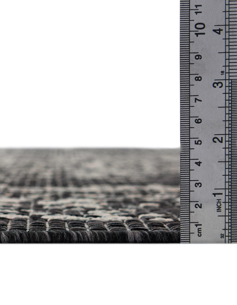 Patio Heritage Collection Area Rug - Savannah (Charcoal Gray) Rectangle Charcoal Gray  lifestyle 22