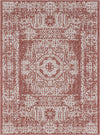 Patio Heritage Collection Area Rug - Savannah (Rust Red) Rectangle Rust Red  lifestyle 2