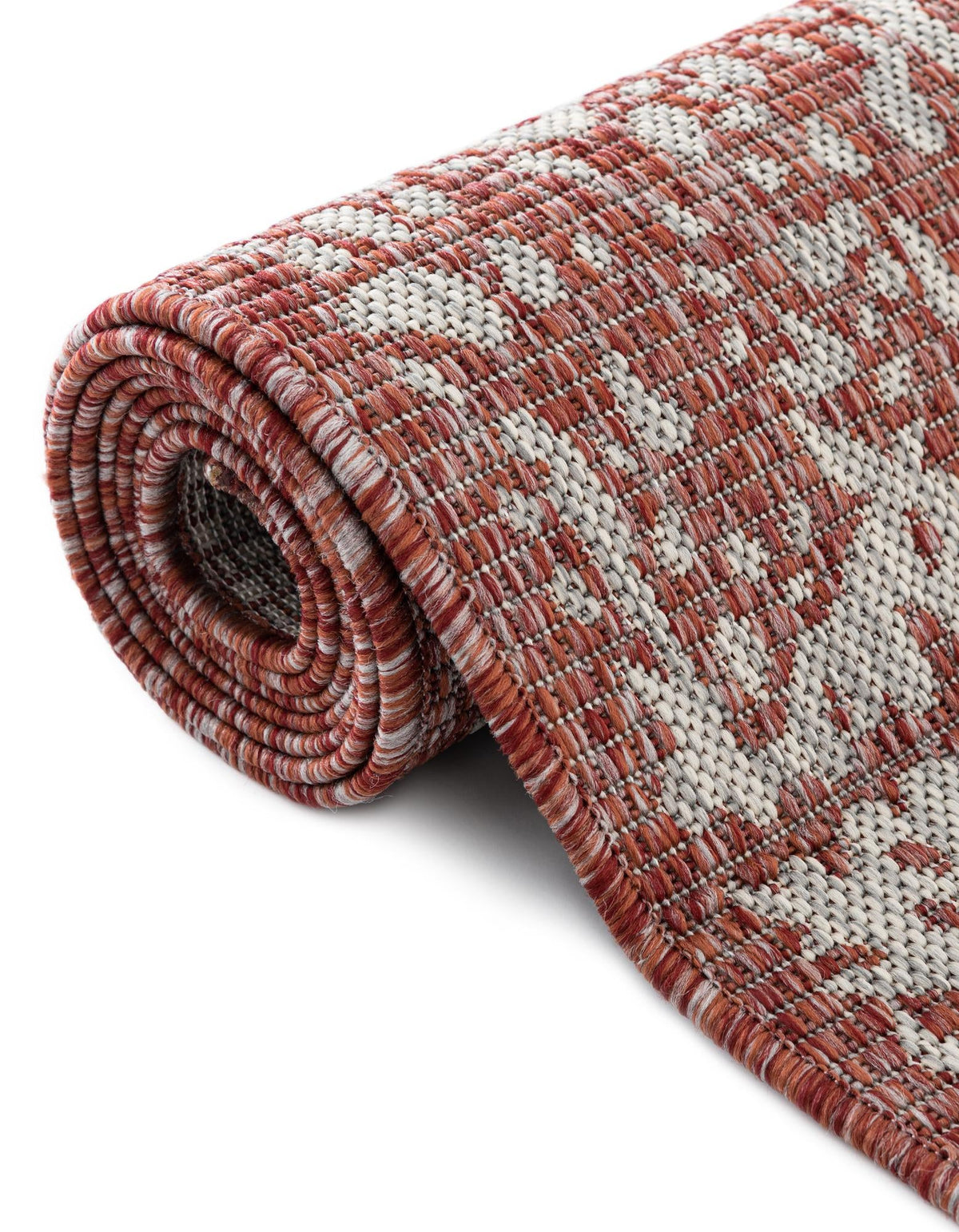 Patio Heritage Collection Area Rug - Savannah (Rust Red) Rectangle Rust Red  lifestyle 12