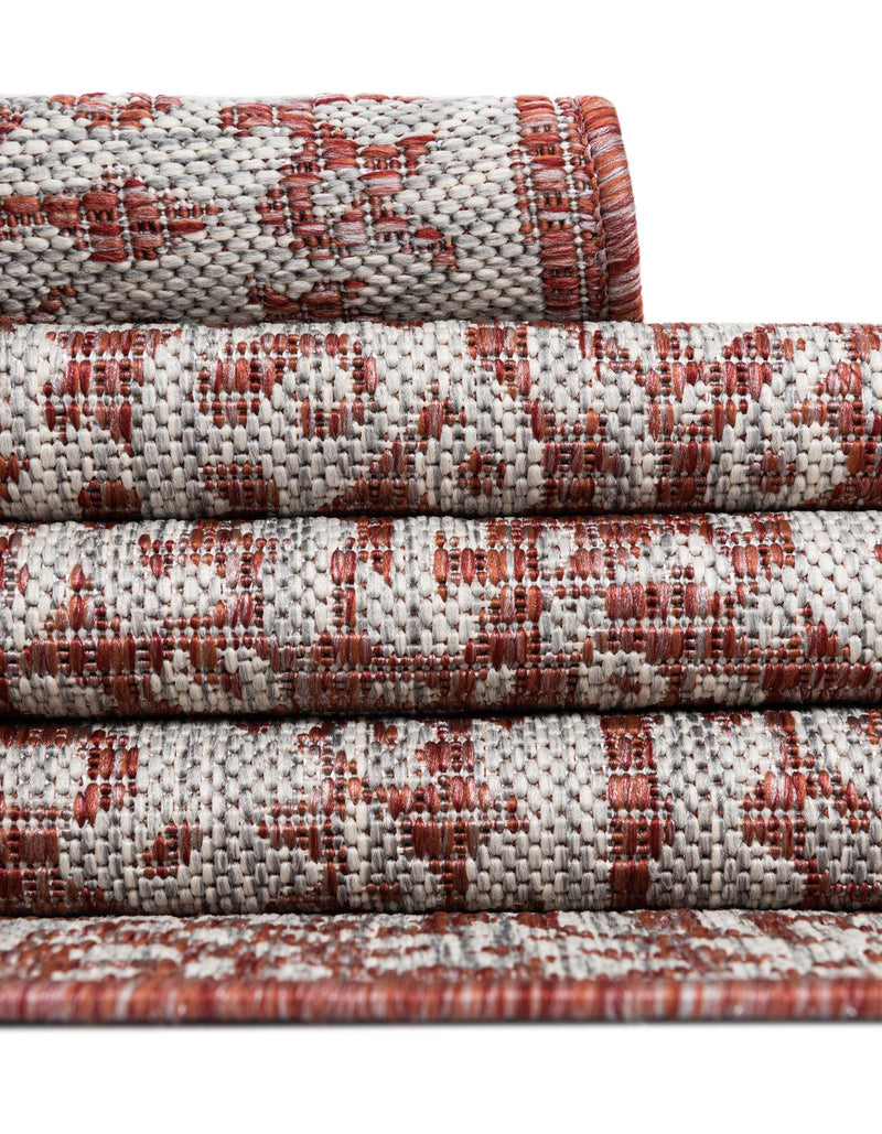 Patio Heritage Collection Area Rug - Savannah (Rust Red) Rectangle Rust Red  lifestyle 14