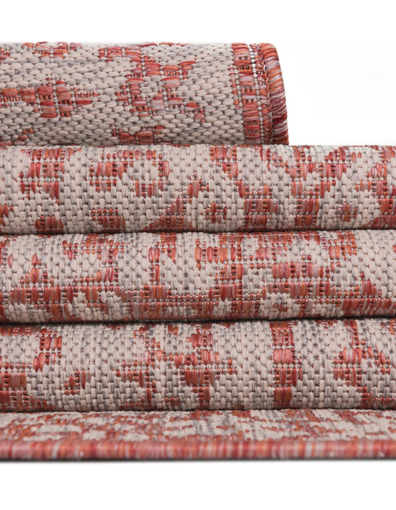 Patio Heritage Collection Area Rug - Savannah (Rust Red) Rectangle Rust Red  lifestyle 26