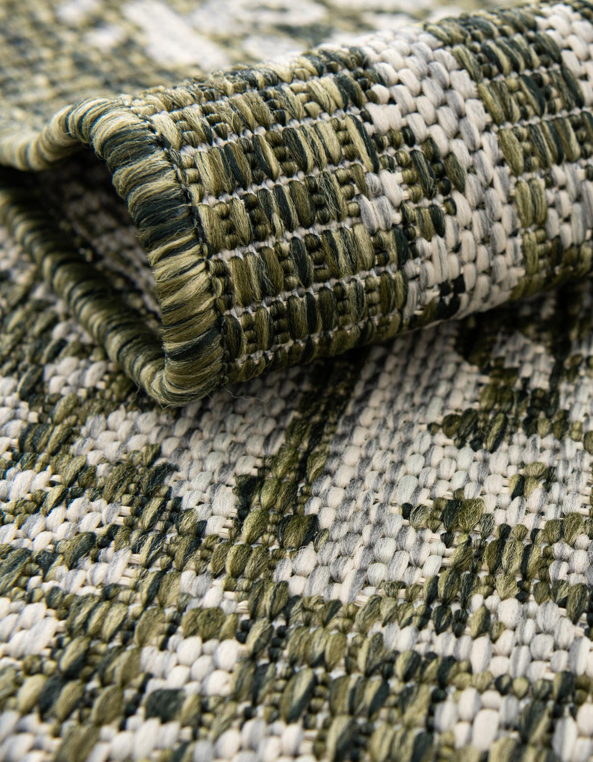 Patio Heritage Collection Area Rug - Savannah (Green) Rectangle Green  lifestyle 6