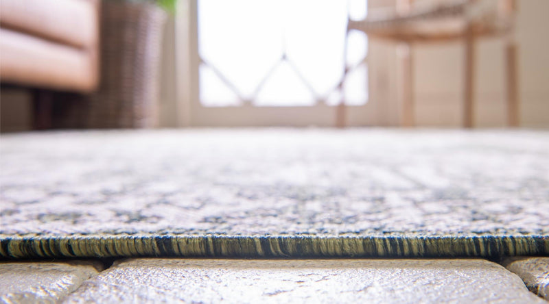 Patio Heritage Collection Area Rug - Savannah (Green) Rectangle Green  lifestyle 15