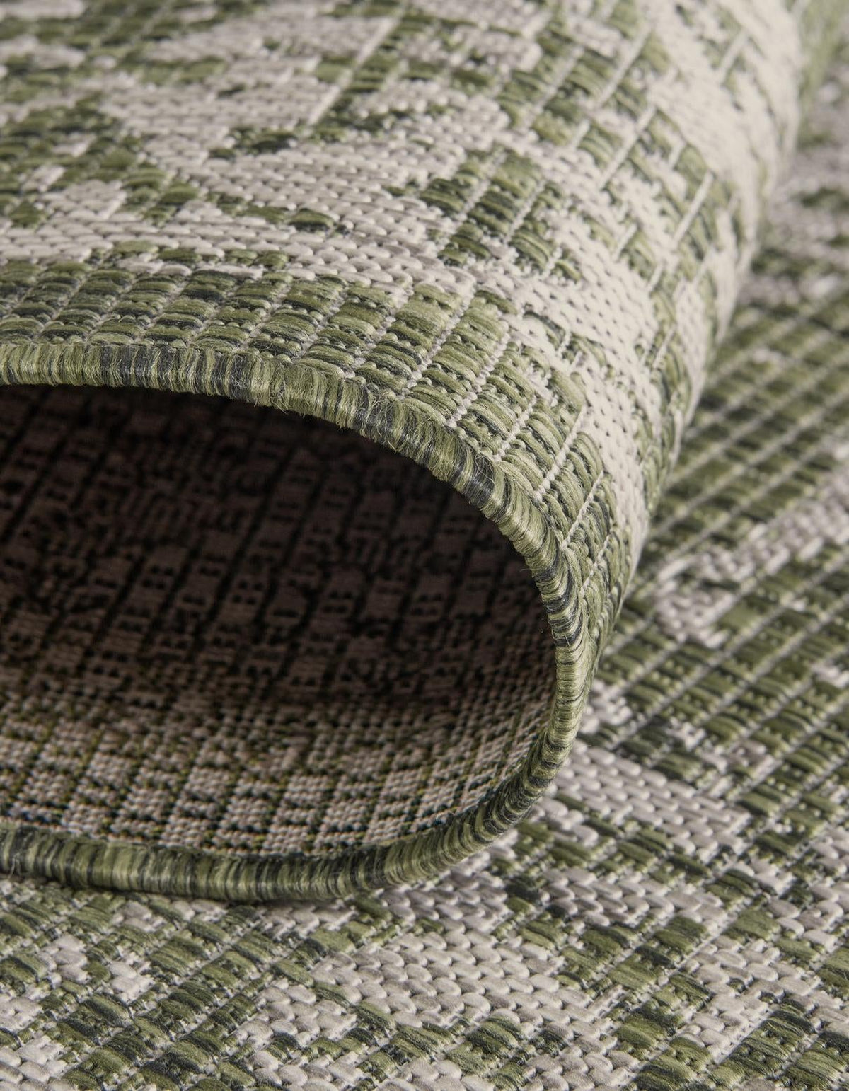 Patio Heritage Collection Area Rug - Savannah (Green) Rectangle Green  lifestyle 17