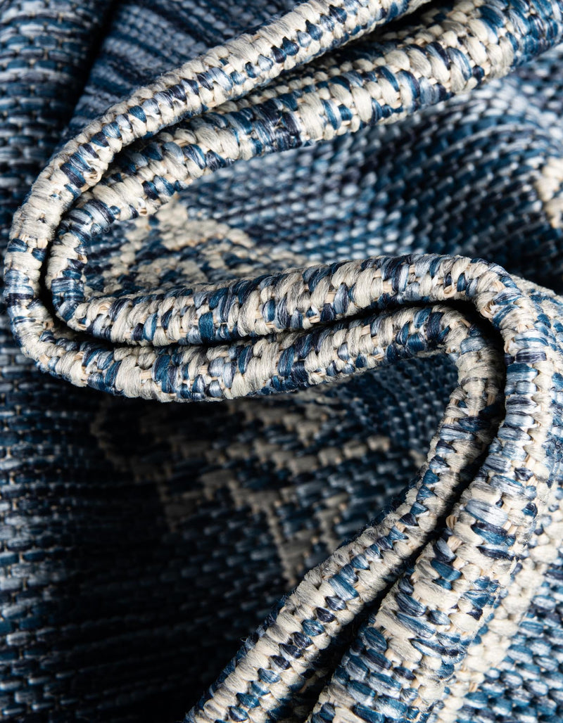 Patio Heritage Collection Area Rug -  Charleston (Blue) Rectangle Blue  lifestyle 7