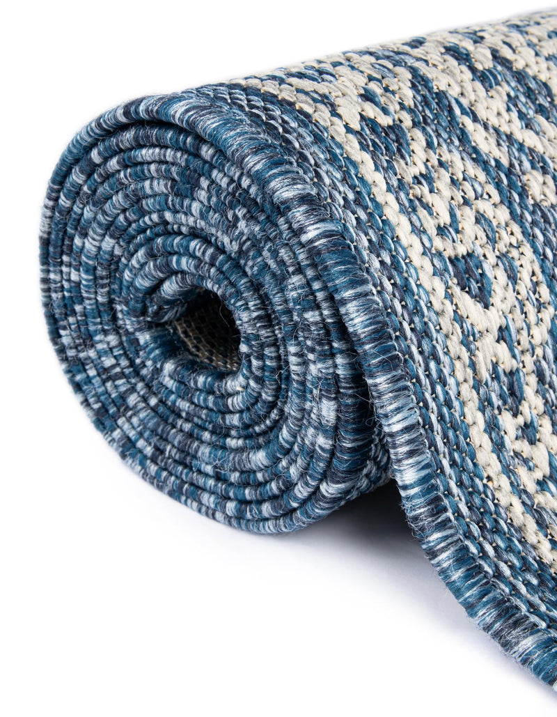 Patio Heritage Collection Area Rug -  Charleston (Blue) Rectangle Blue  lifestyle 11