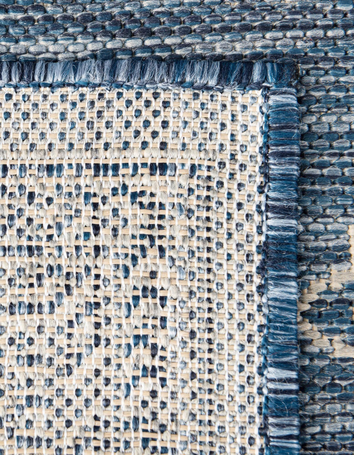 Patio Heritage Collection Area Rug -  Charleston (Blue) Rectangle Blue  lifestyle 21