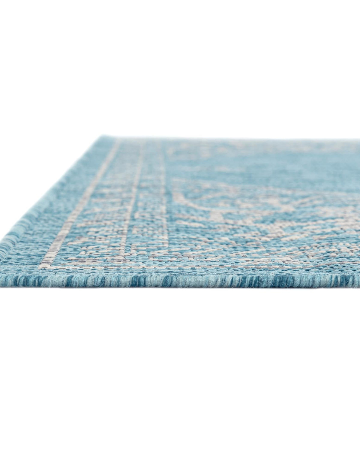 Patio Heritage Collection Area Rug -  Charleston (Light Aqua) Rectangle Light Aqua  lifestyle 7