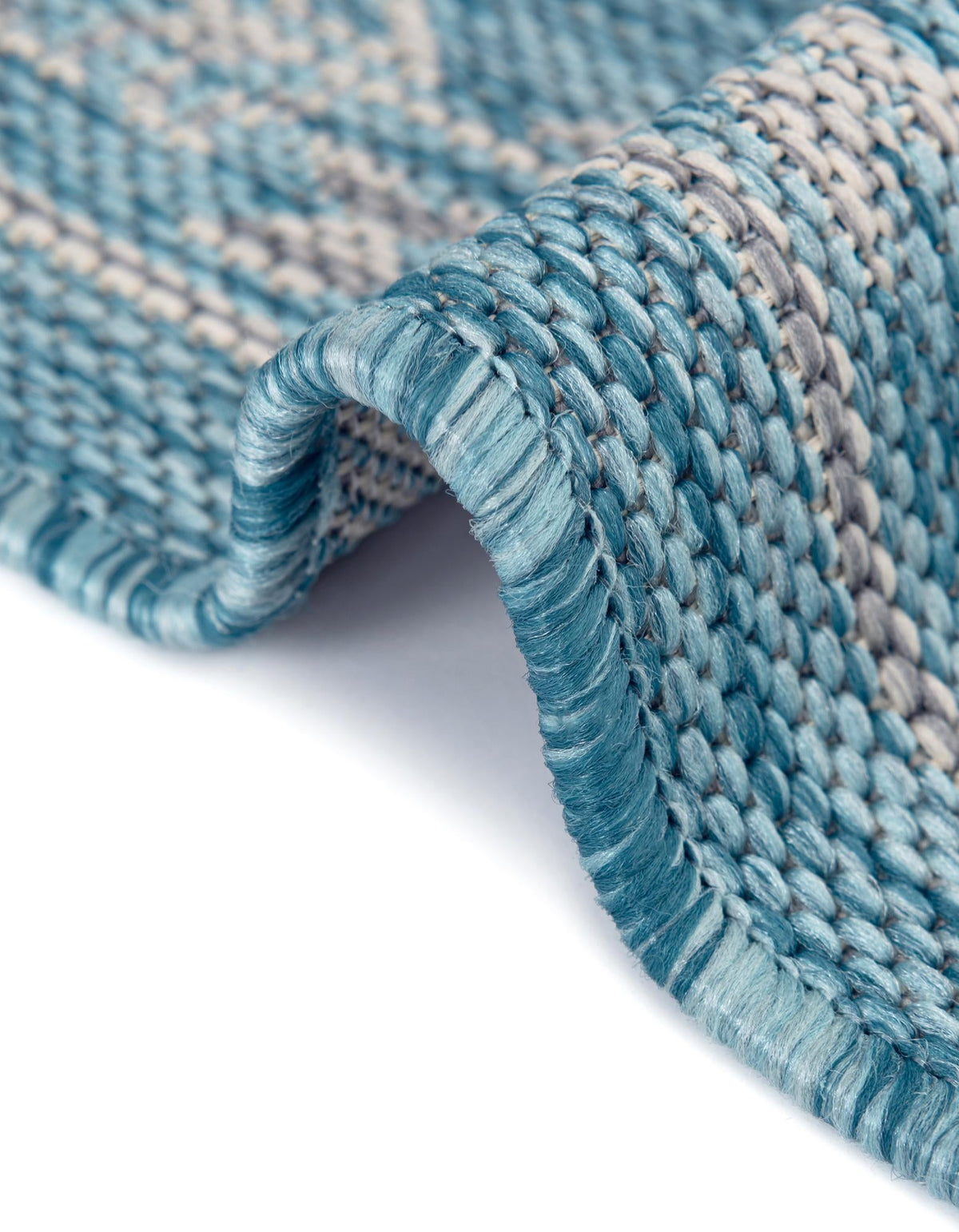 Patio Heritage Collection Area Rug -  Charleston (Light Aqua) Rectangle Light Aqua  lifestyle 10