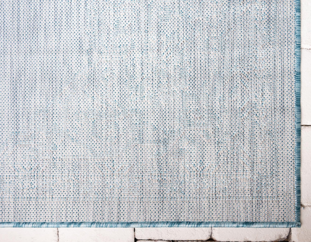Patio Heritage Collection Area Rug -  Charleston (Light Aqua) Rectangle Light Aqua  lifestyle 19