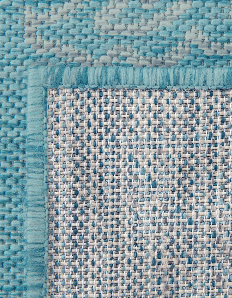 Patio Heritage Collection Area Rug -  Charleston (Light Aqua) Rectangle Light Aqua  lifestyle 27