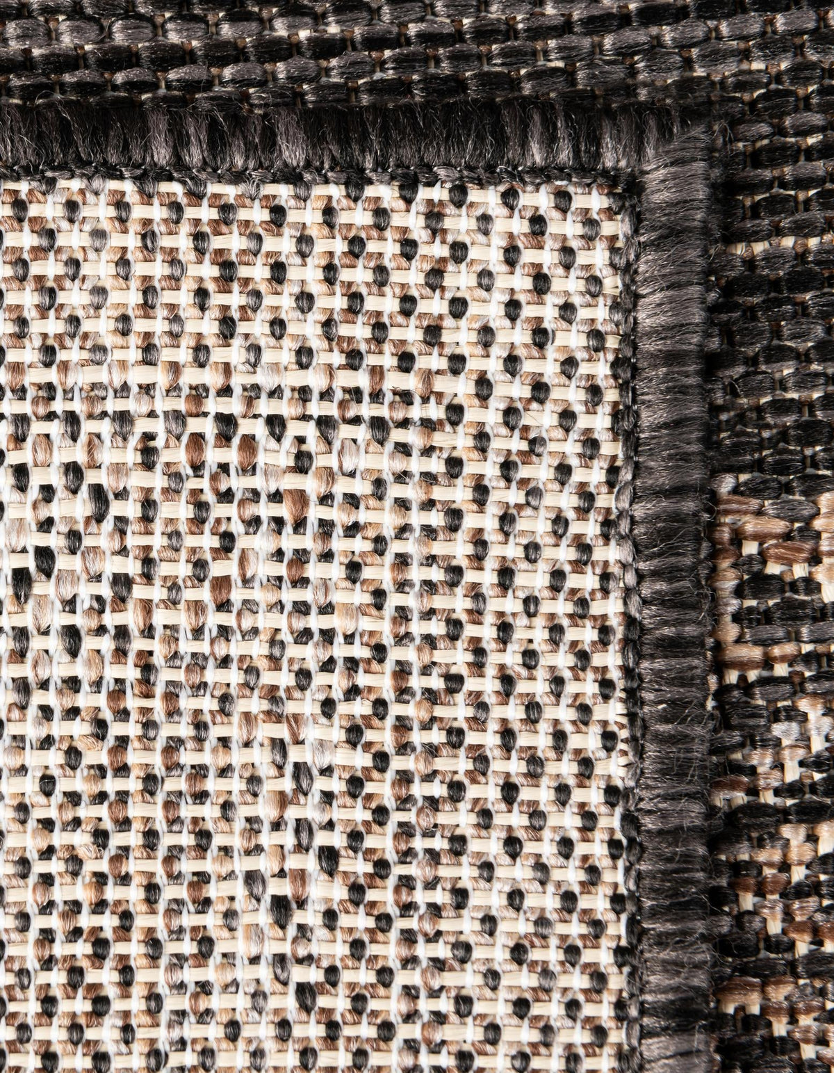 Patio Heritage Collection Area Rug -  Charleston (Charcoal Gray) Rectangle Charcoal Gray  lifestyle 9