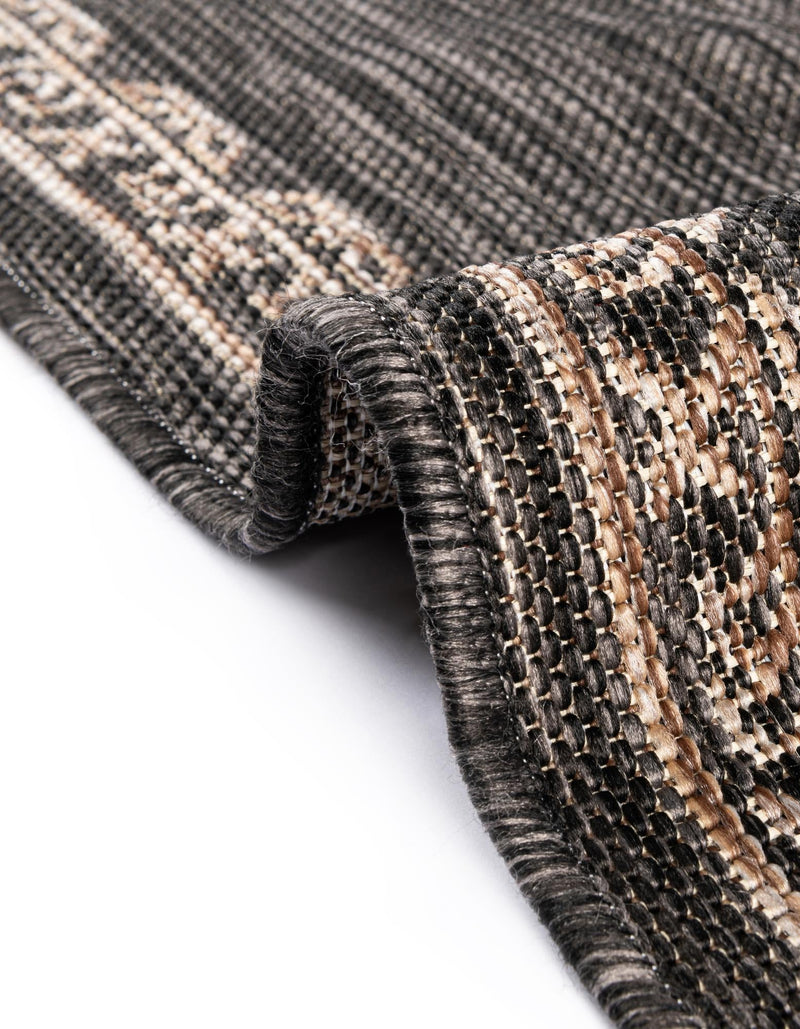 Patio Heritage Collection Area Rug -  Charleston (Charcoal Gray) Rectangle Charcoal Gray  lifestyle 10