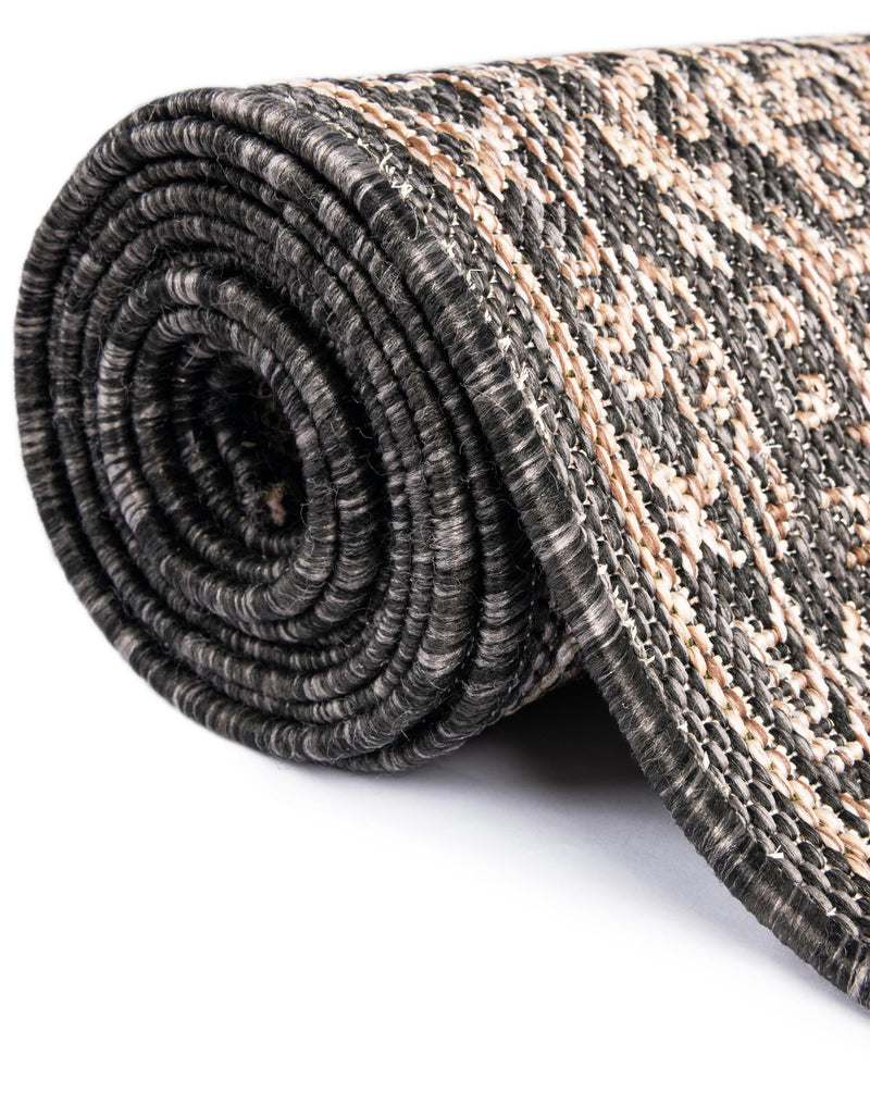 Patio Heritage Collection Area Rug -  Charleston (Charcoal Gray) Rectangle Charcoal Gray  lifestyle 12
